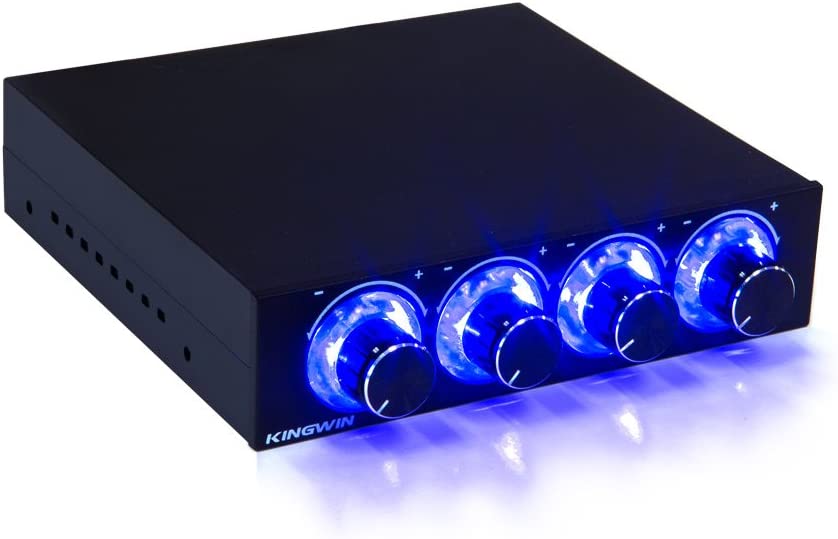 Kingwin Fan Controller 4 Channel w/ LED. Controls up to 4 Sets of PC Computer Fans