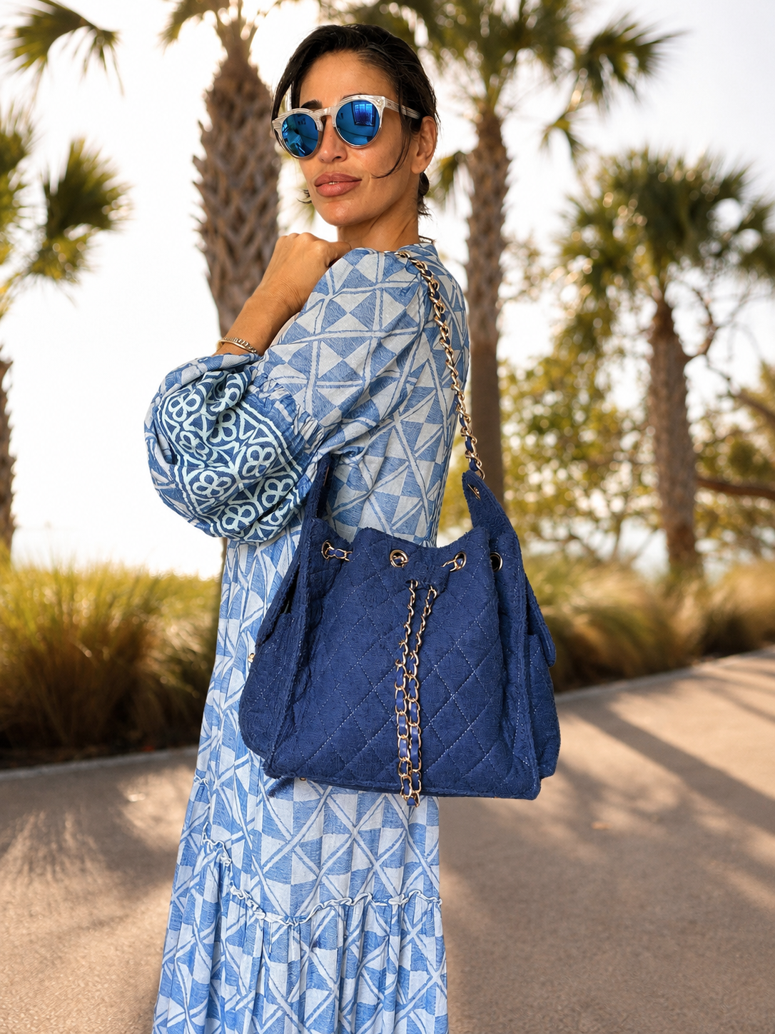 Bayshore Bucket Small - Navy