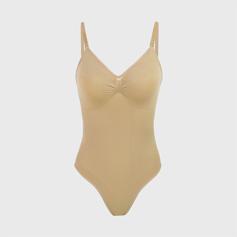 Deep V Bodysuit with Push-Up & Tummy Control Trendy