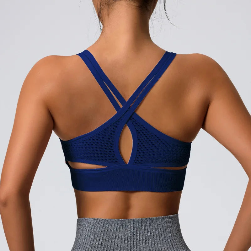 Yoga Sports Bras Push Up Gym Crop Tops