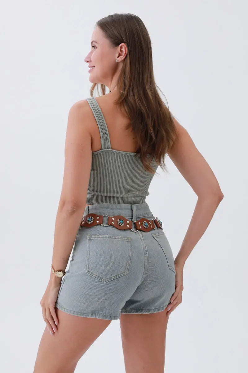 Bohemian Celestial Turquoise Belt β Vintage Style, Celestial Charm β¨π