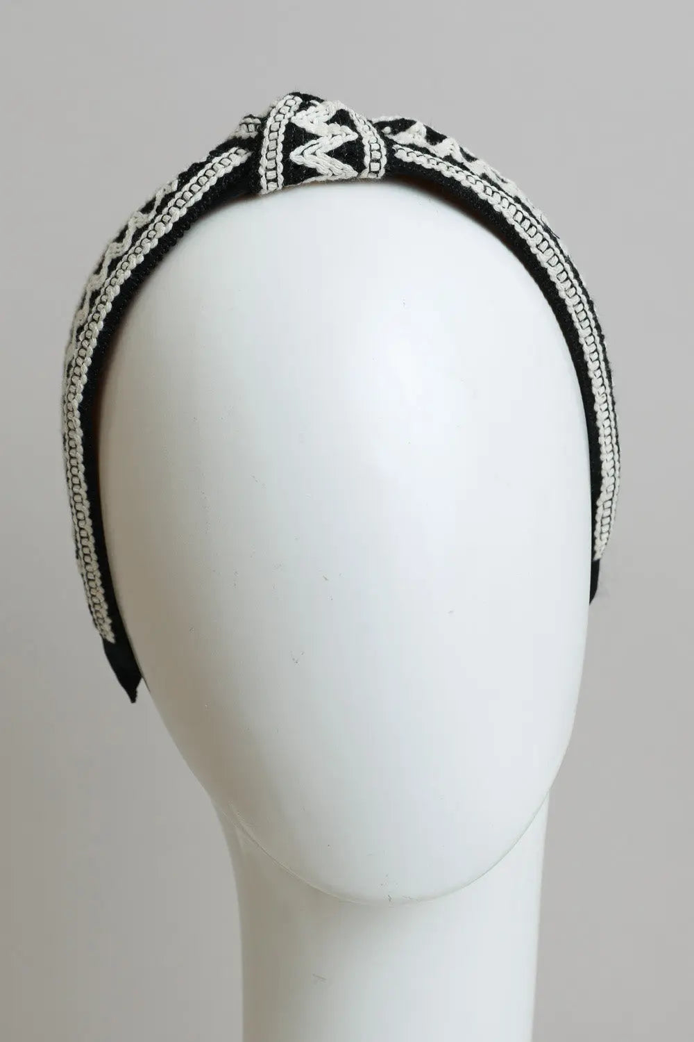 Embroidered Stitch Boho Knot Headband