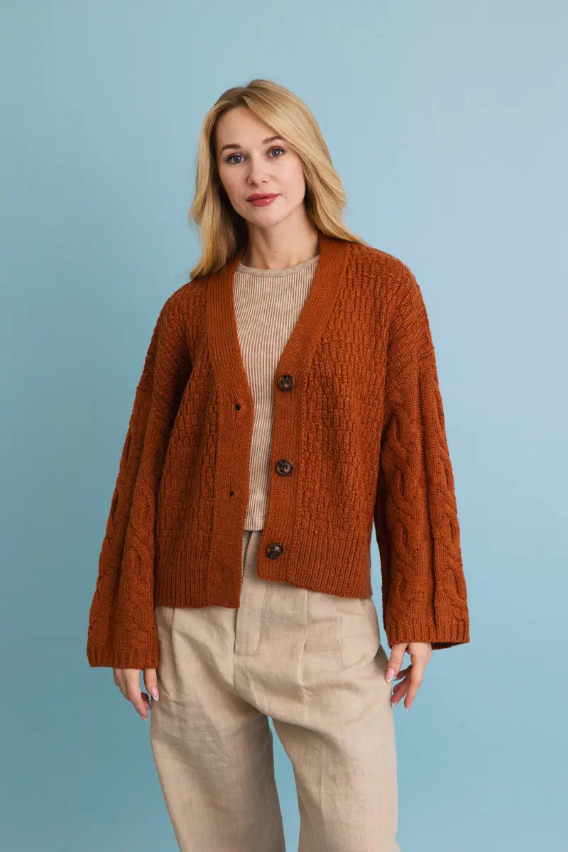 Harvest Hug Cardigan โ Soft, Stylish, and Snug ๐งถ