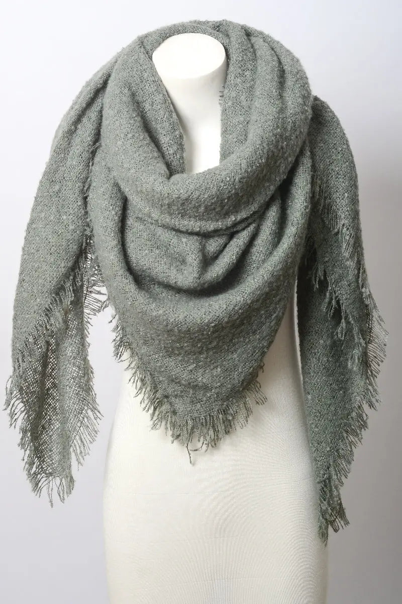 Luxury Mohair Square Scarf – Cozy & Elegant Wrap