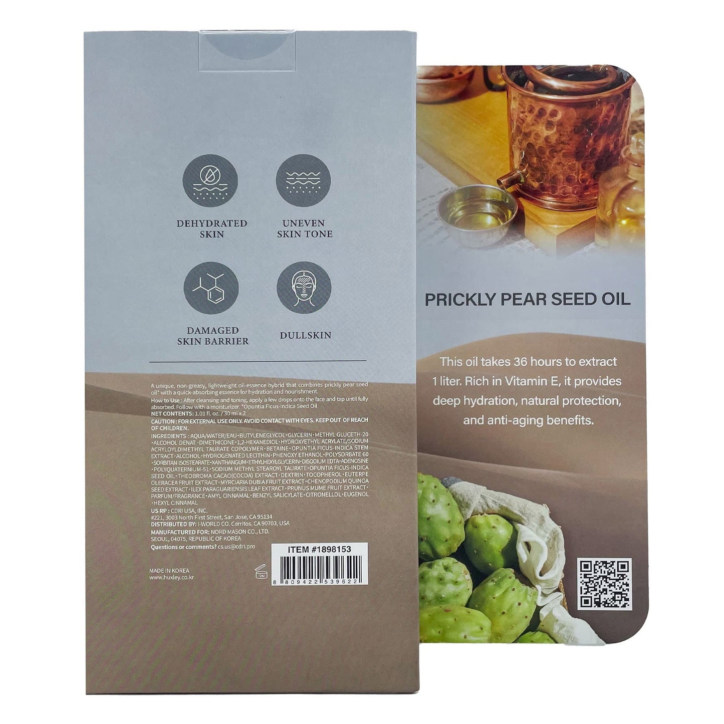 Huxley Oil Essence Premium Facial Serum, 1.01 Fluid Ounce (Pack of 2)