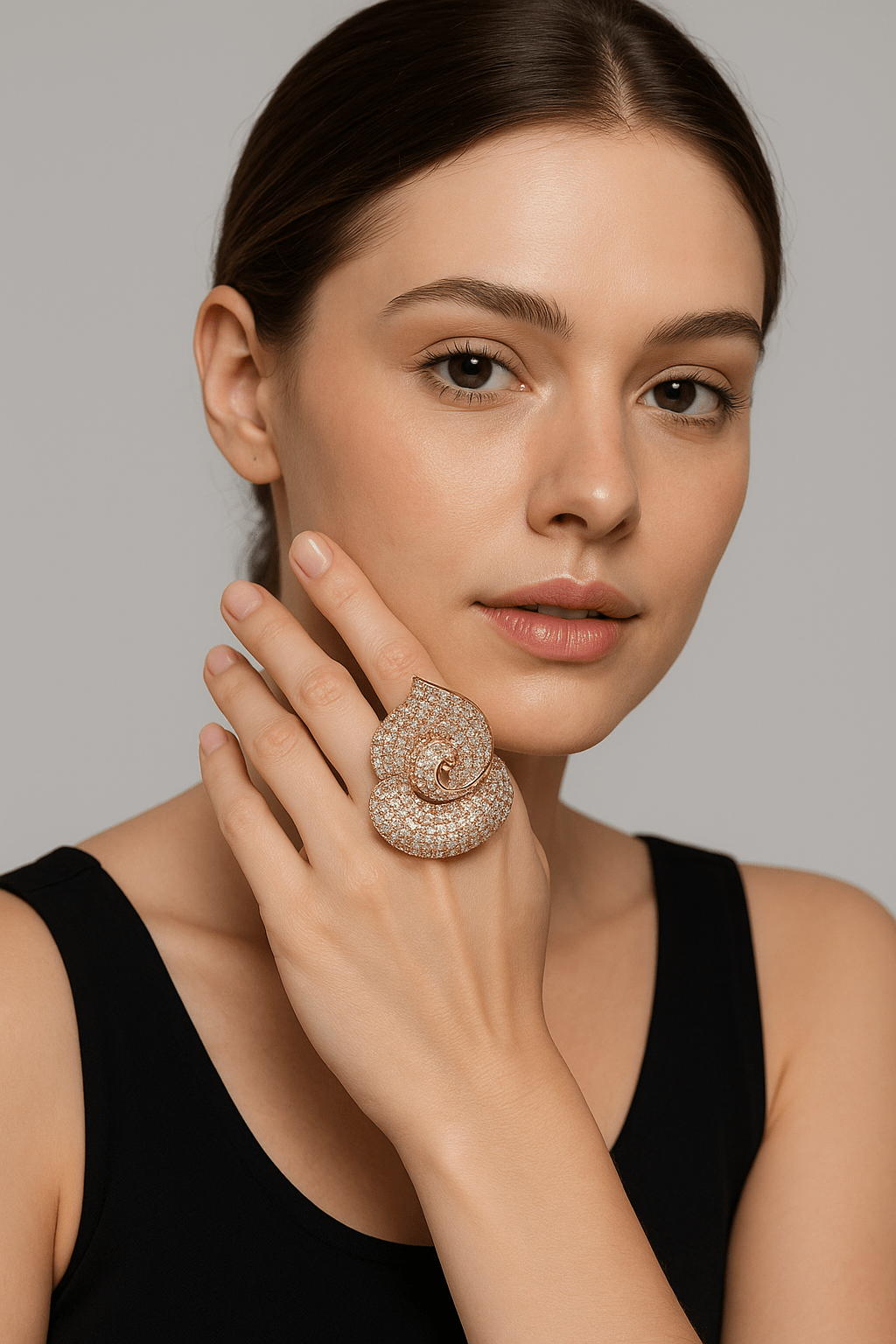 Bloom Boldly ๐ธ | Orchid 18K Gold Plated Statement Ring