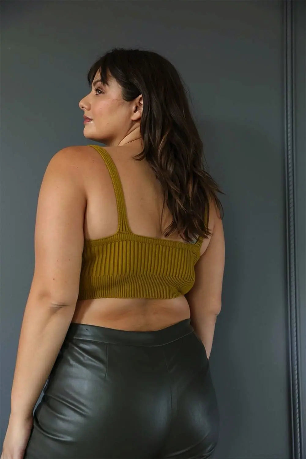 Contour Rib Knit Brami Plus