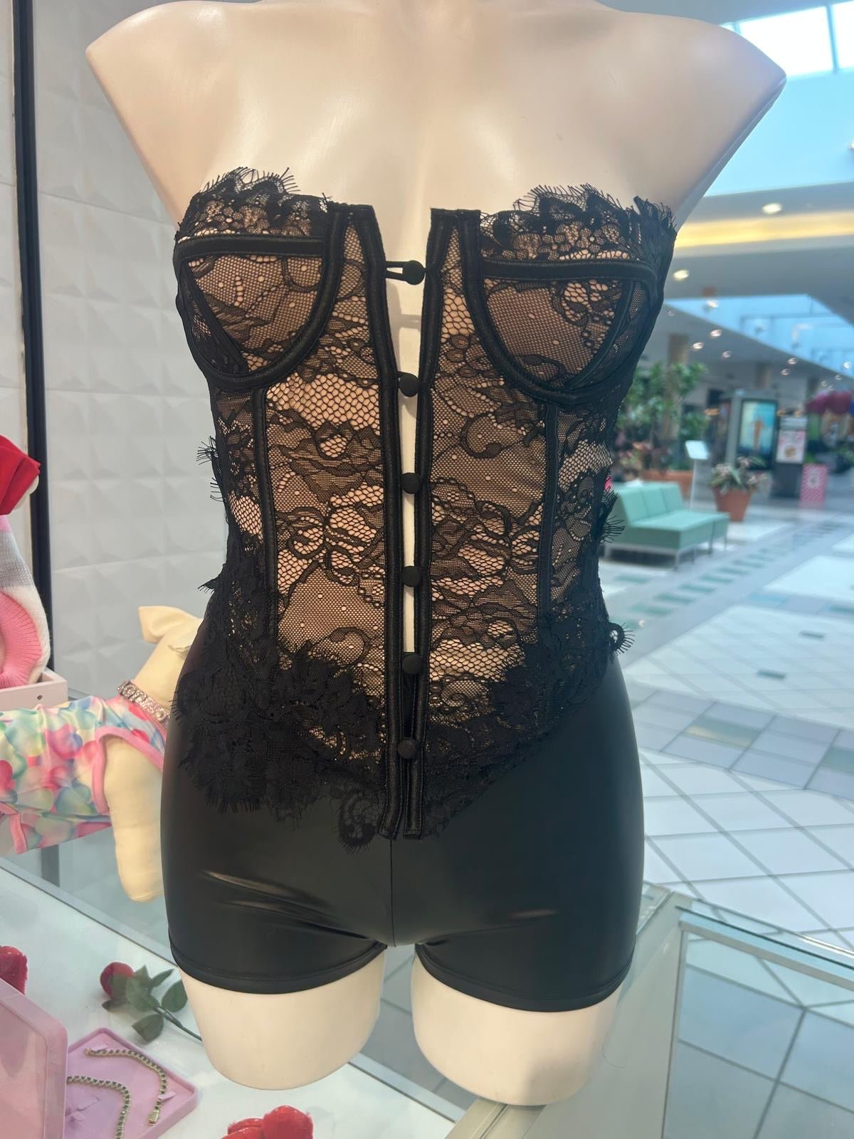 Dangerously Yours Lace Corset Nightclub Tube Top