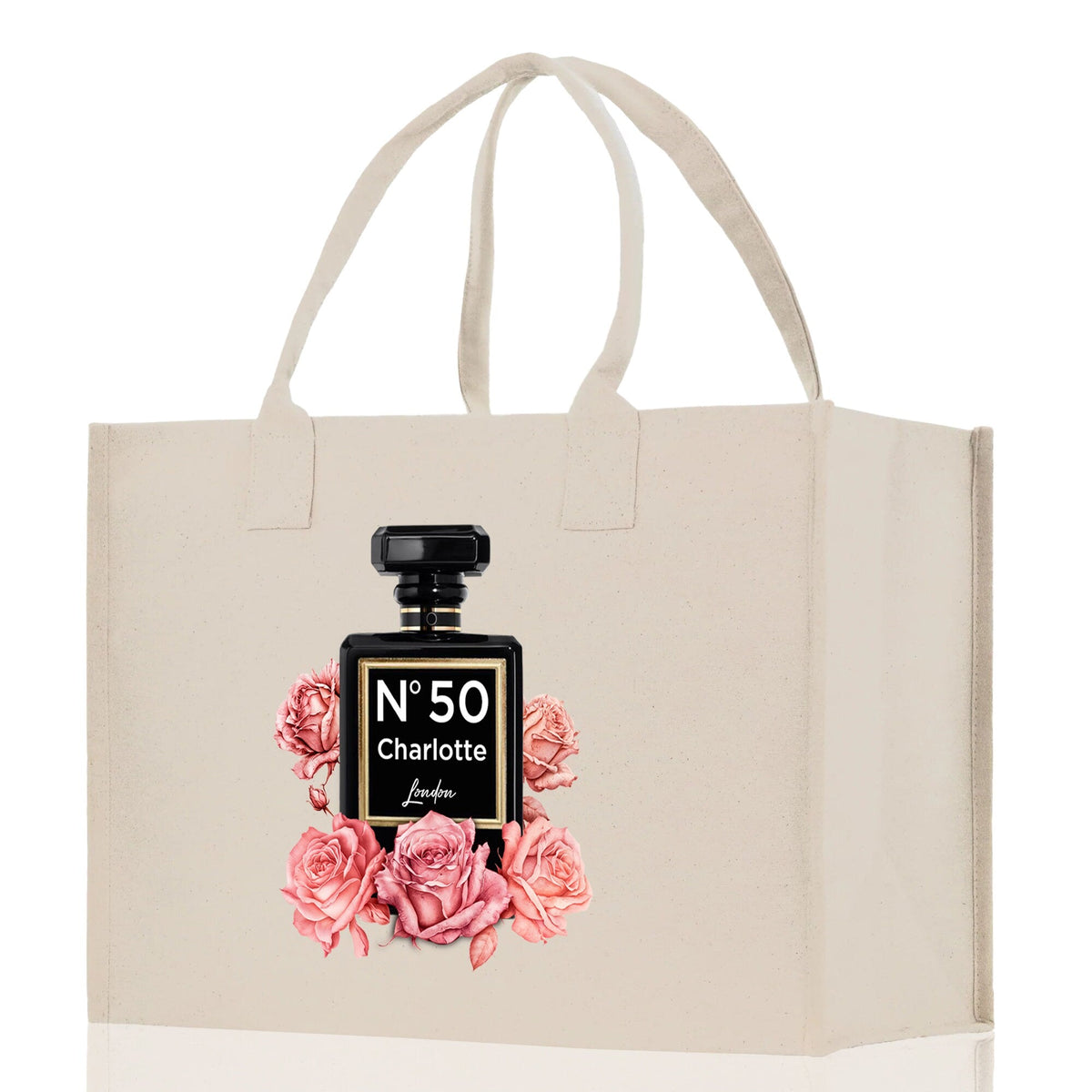 Birthday Celebration Personalized Gift Canvas Tote Bag with Name and State 40th 50th Birthday Gift Tote Bag for Her Custom Birthday Gift