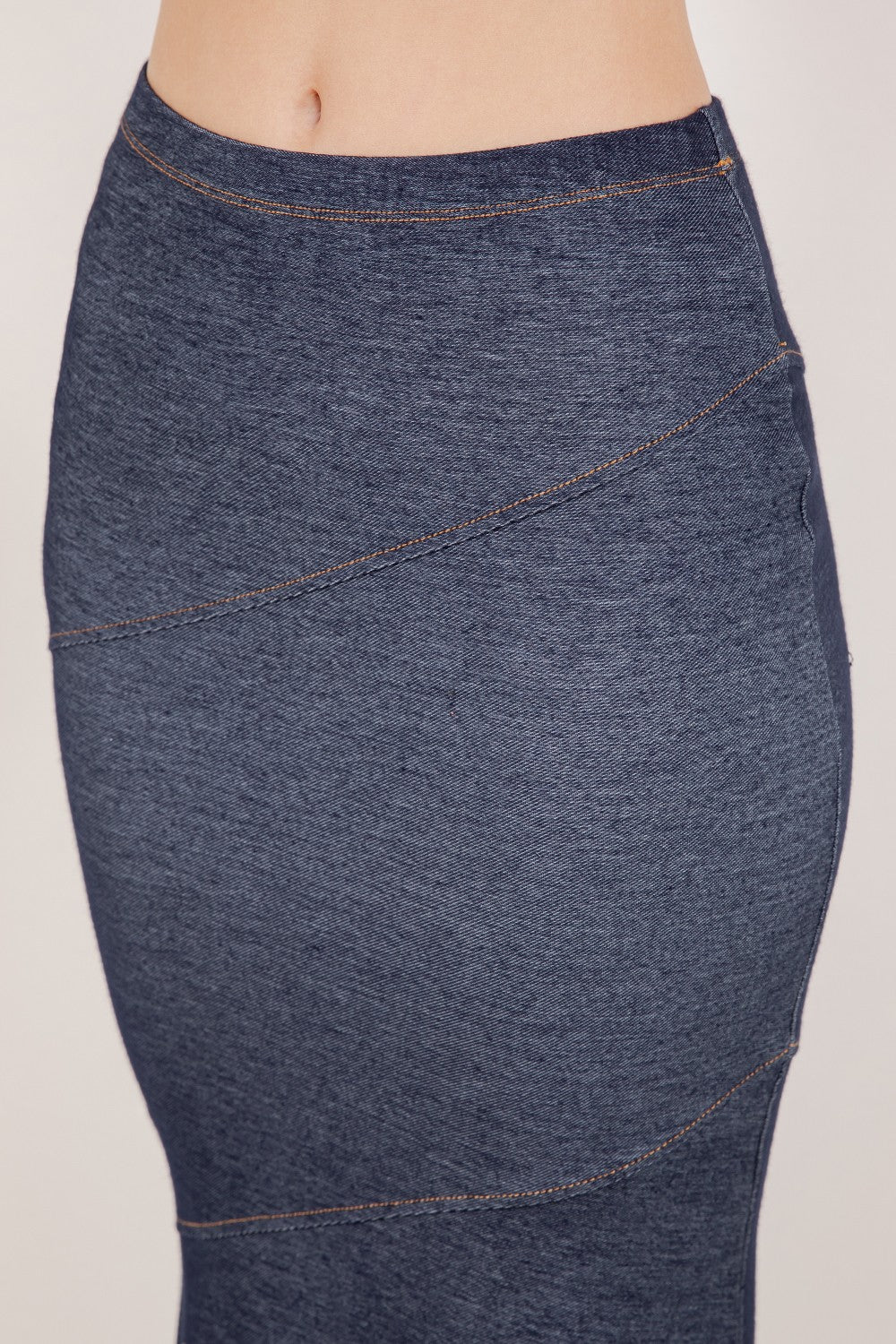 Melissa Mermaid Denim Maxi Skirt – Stretchy High-Waist Flared Skirt | Trendy Look