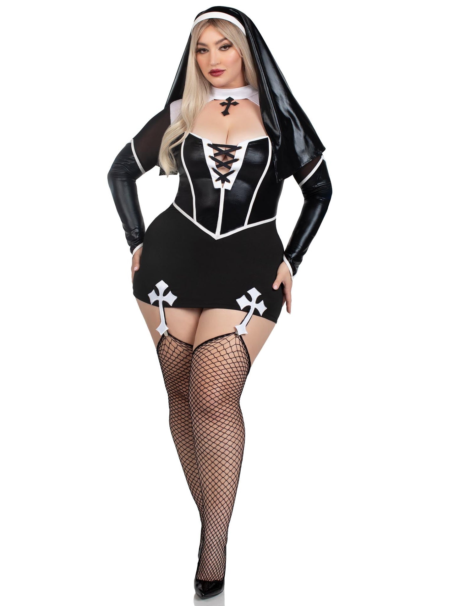 Plus Size Holy Hottie Nun Costume