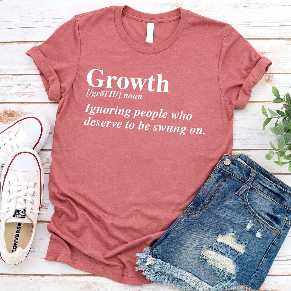 Growth Definition Graphic Tee – Unisex Uplifting Message T-Shirt