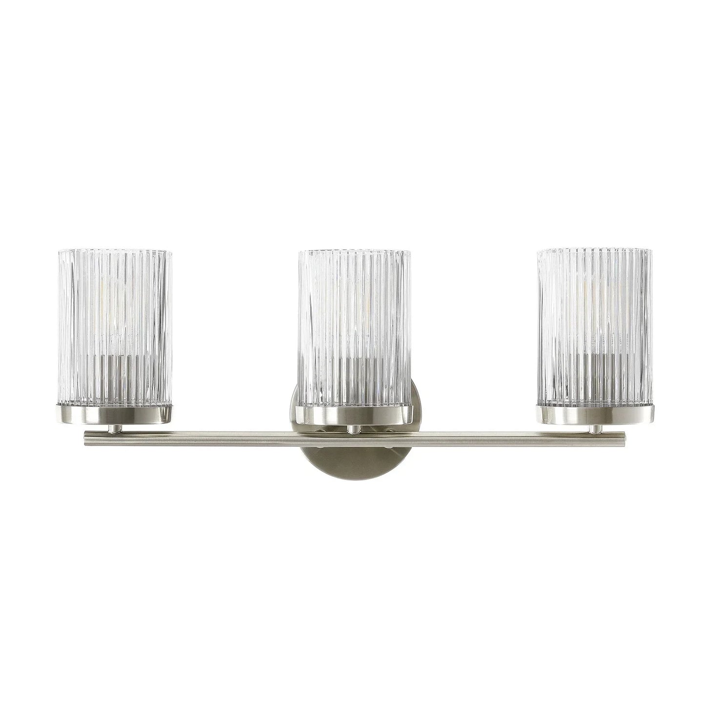 Ruee Appliances 3 Light Vanity Bar, Brushed Nickel Finish