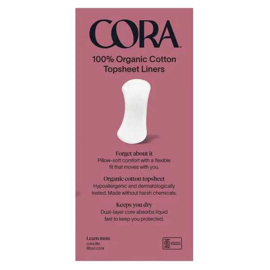 Cora 100% Organic Cotton Topsheet Liners, 160ct