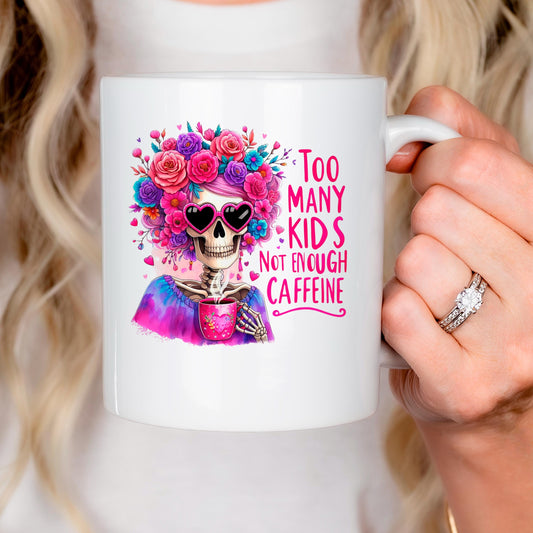 Funny Coffee Mug – Colorful Ceramic Tea Cup with Vibrant Floral Crown Design