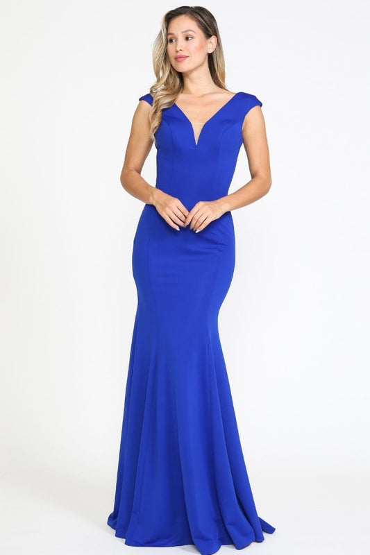 Lovely And Elegant Long Heavy Jersey Dress - 8290