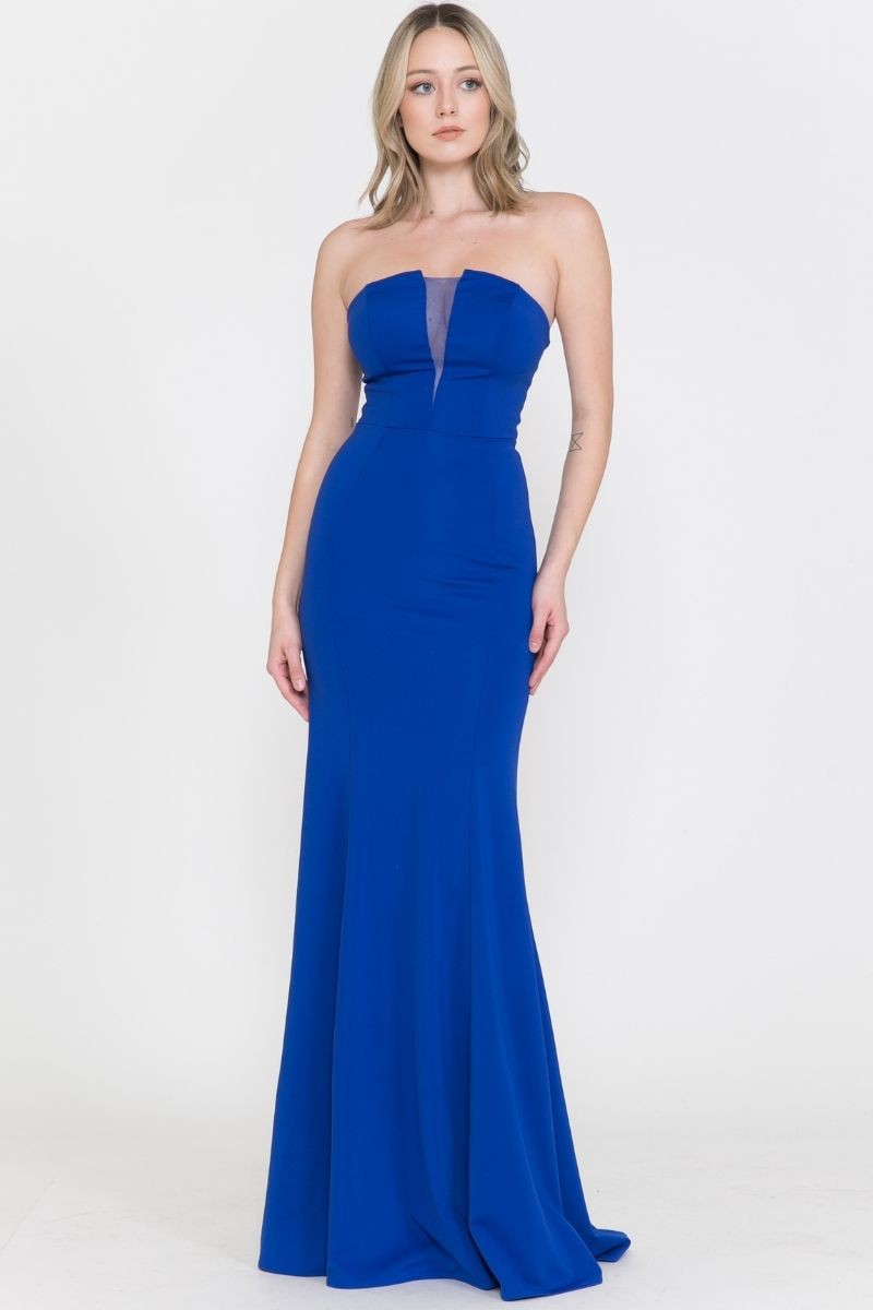 Strapless Jersey Maxi Dress - 8388