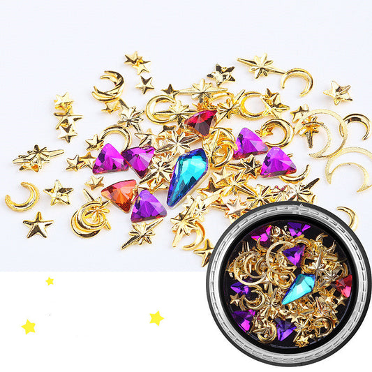Crystals Stones Charming Mix Nail Art Decoration Rose Jewelry Gel Glitter Decors Tips Decoration