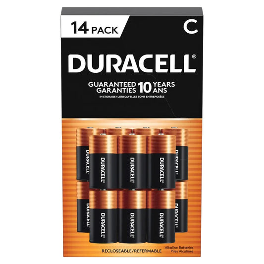Duracell C Alkaline Batteries, 14-count - Open Box