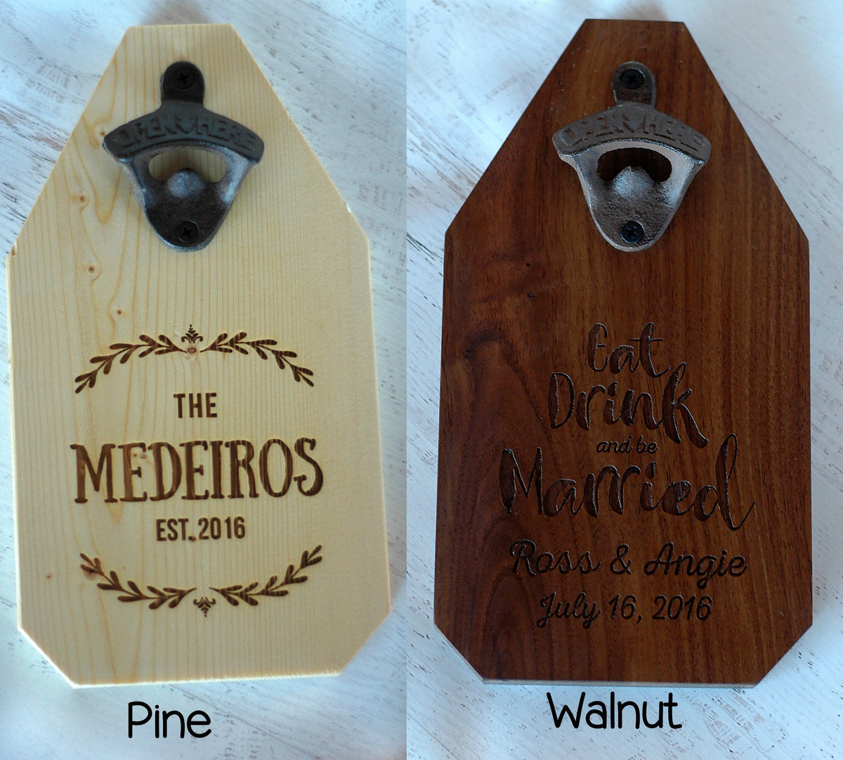 Personalized Garage Sign - Rustic Wood Truck Decor with Bottle Opener, Custom Gift