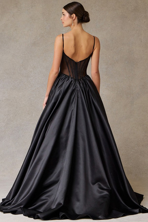 Sleeveless Sweetheart Neckline A Line Dress