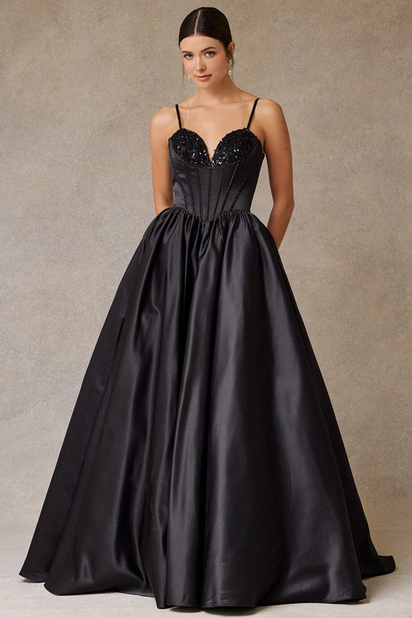 Sleeveless Sweetheart Neckline A Line Dress