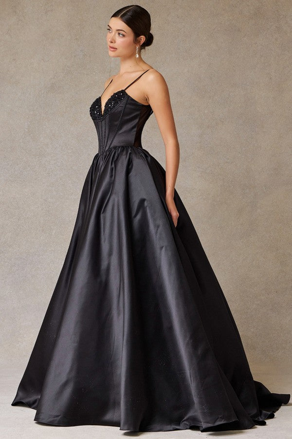 Sleeveless Sweetheart Neckline A Line Dress
