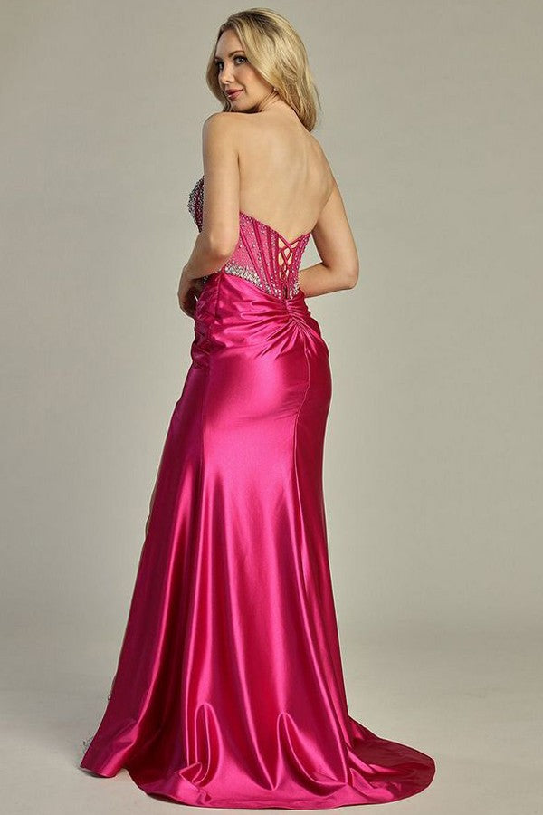 Sleeveless Swoosh Neckline Satin Sheath Dress