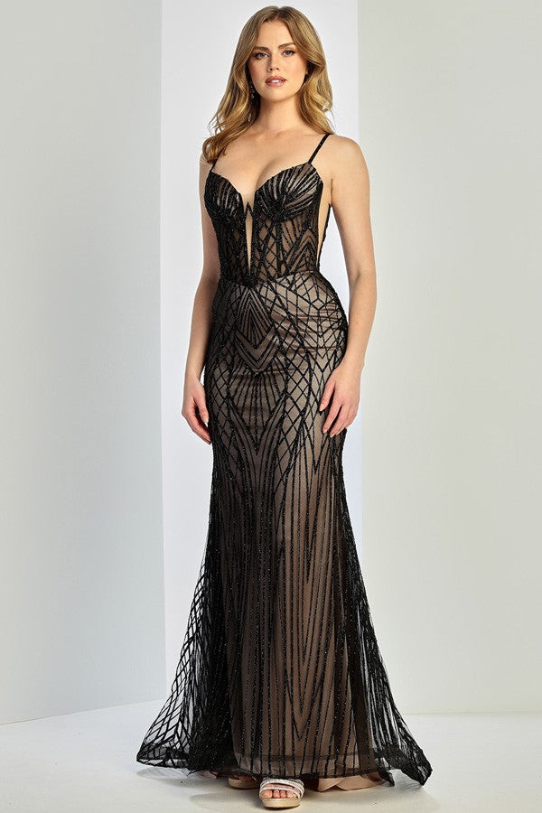 Sleeveless Skinny Straps Sheath Dress