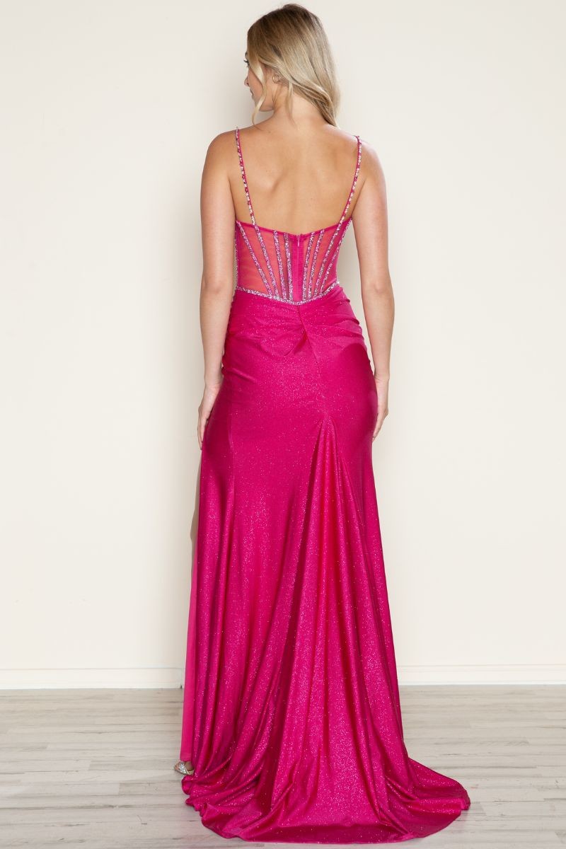 Span Jersey Glitter With Beaded Embellishments