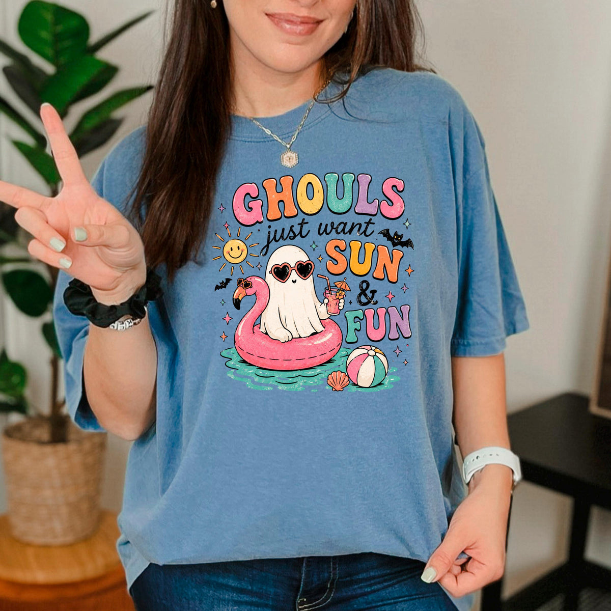Summerween Shirt - Retro Spooky Beach Tee | Pastel Goth Halloween Summer Top