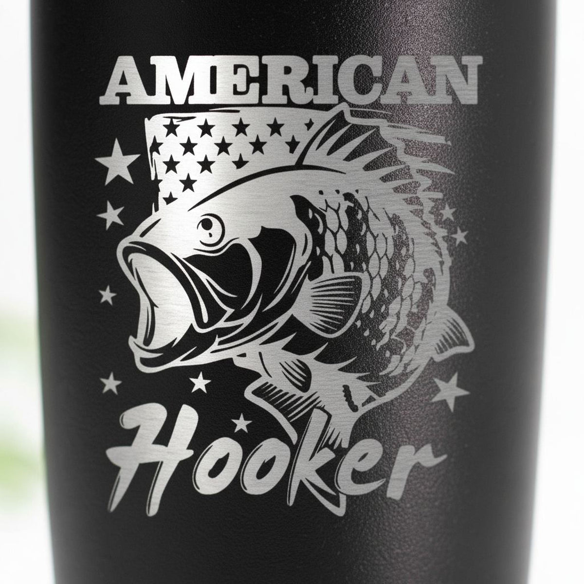 Funny Fishing Tumbler | Insulated Stainless Steel Coffee Mug With Spill Resistant Lid