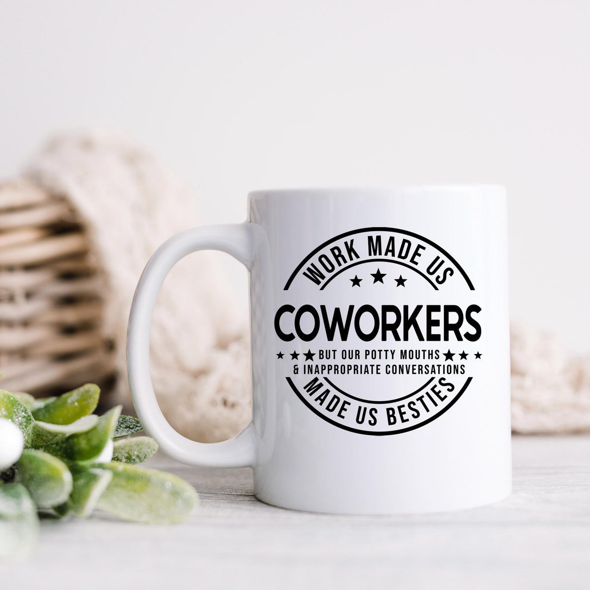 Funny Coworker Mug - Ceramic Coffee Cup | Office Humor Gift, Dishwasher Safe