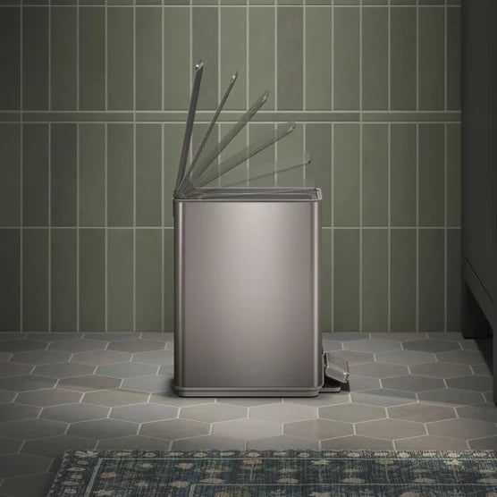 Kohler 2-Pack 6L Stainless Steel Step Trash Bin Stainless Steel