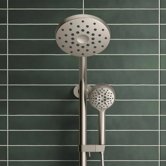 Kohler HydroRail 3-in-1 Multifunction Showerhead and Column Kit Brush Nickel