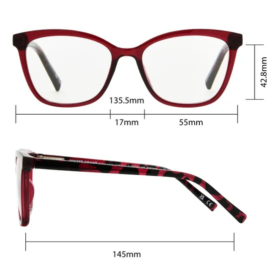 Design Optics by Foster Grant #811 Fashion Cateye Reading Glasses, 3-pack
