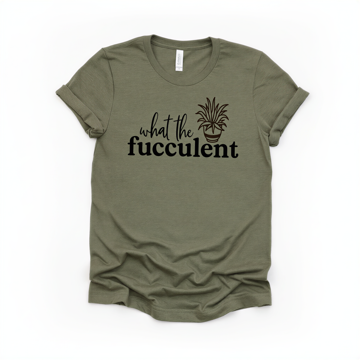 Funny Plant Mom Shirt, What The Fucculent Tee, Bella Canvas 3001