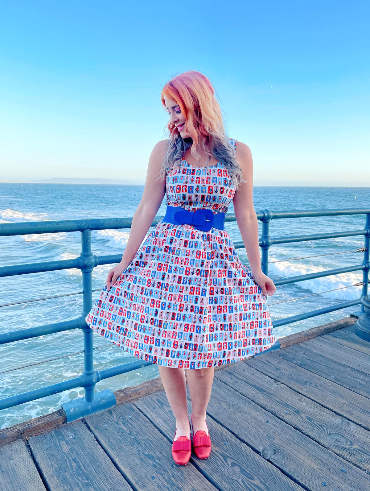 Sunny Days Fit & Flare Dress - Large only