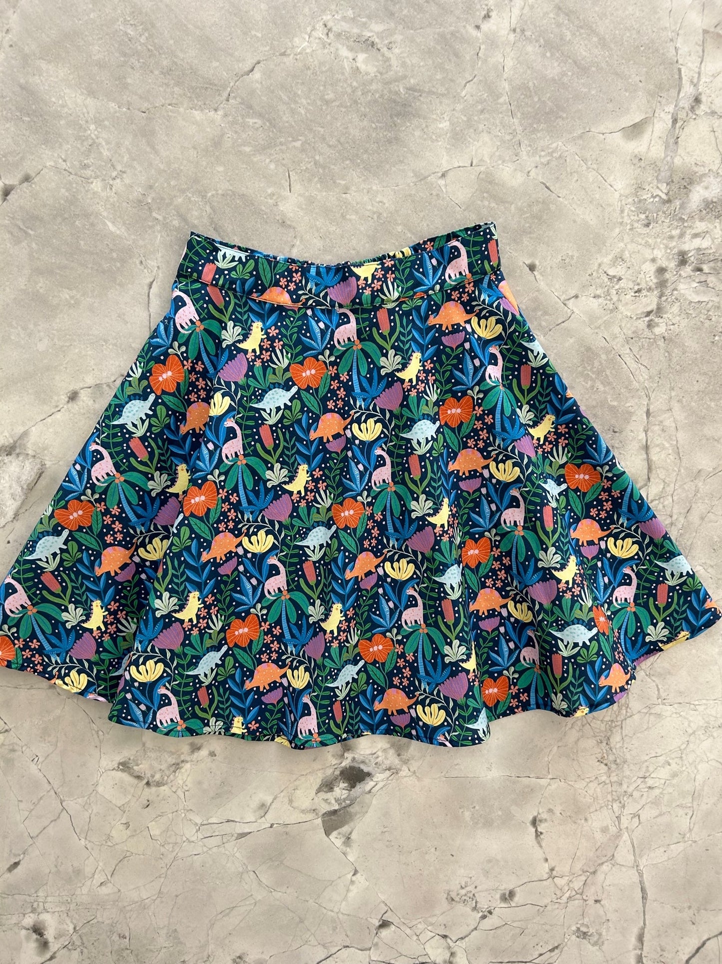Prehistoric Skater Skirt - 1X only