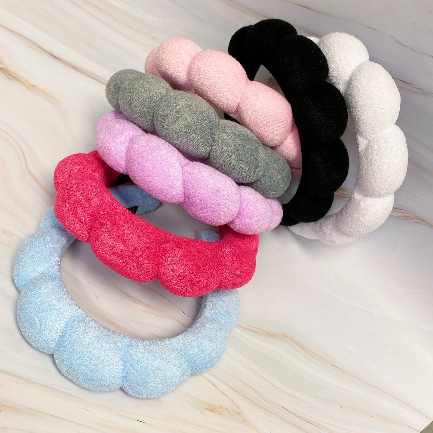 Terry Puffy Soft Headband set of three