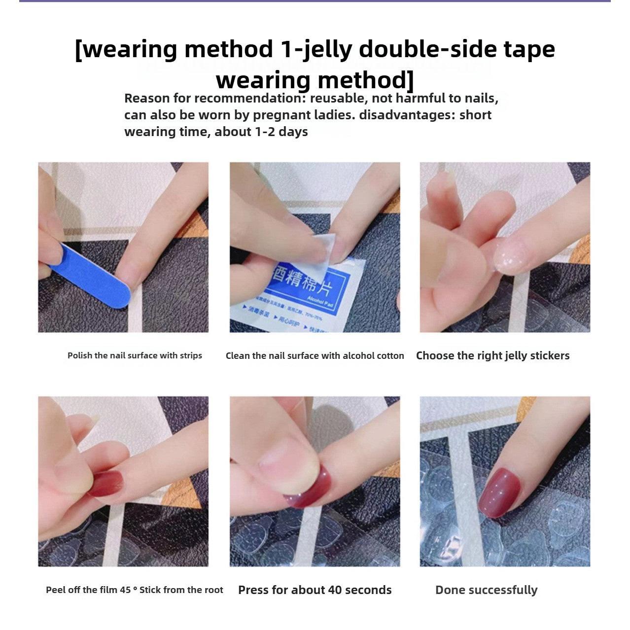 1077 Handmade Nail Wear Nail Art Reusable Press on Nails False Nails