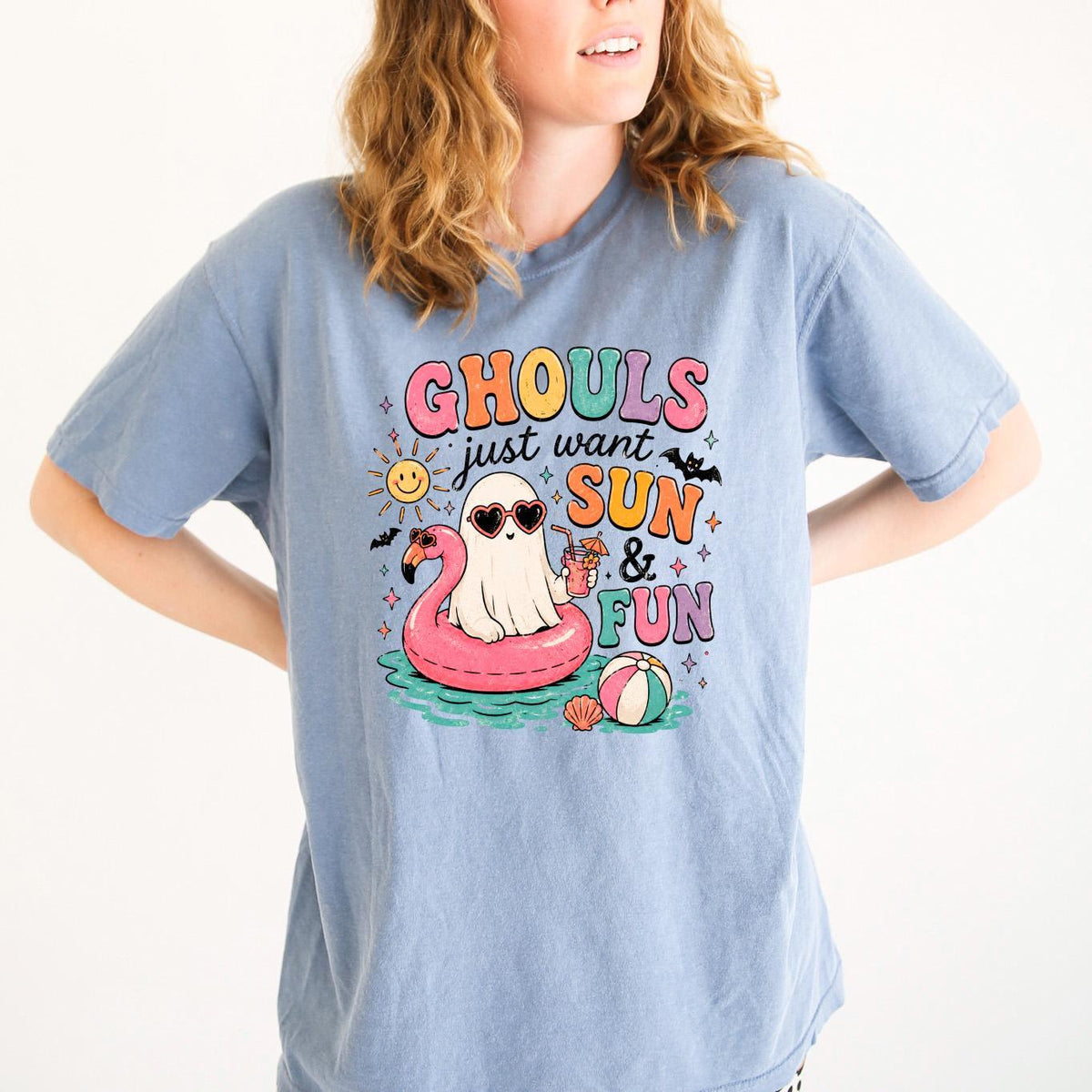 Summerween Shirt - Retro Spooky Beach Tee | Pastel Goth Halloween Summer Top