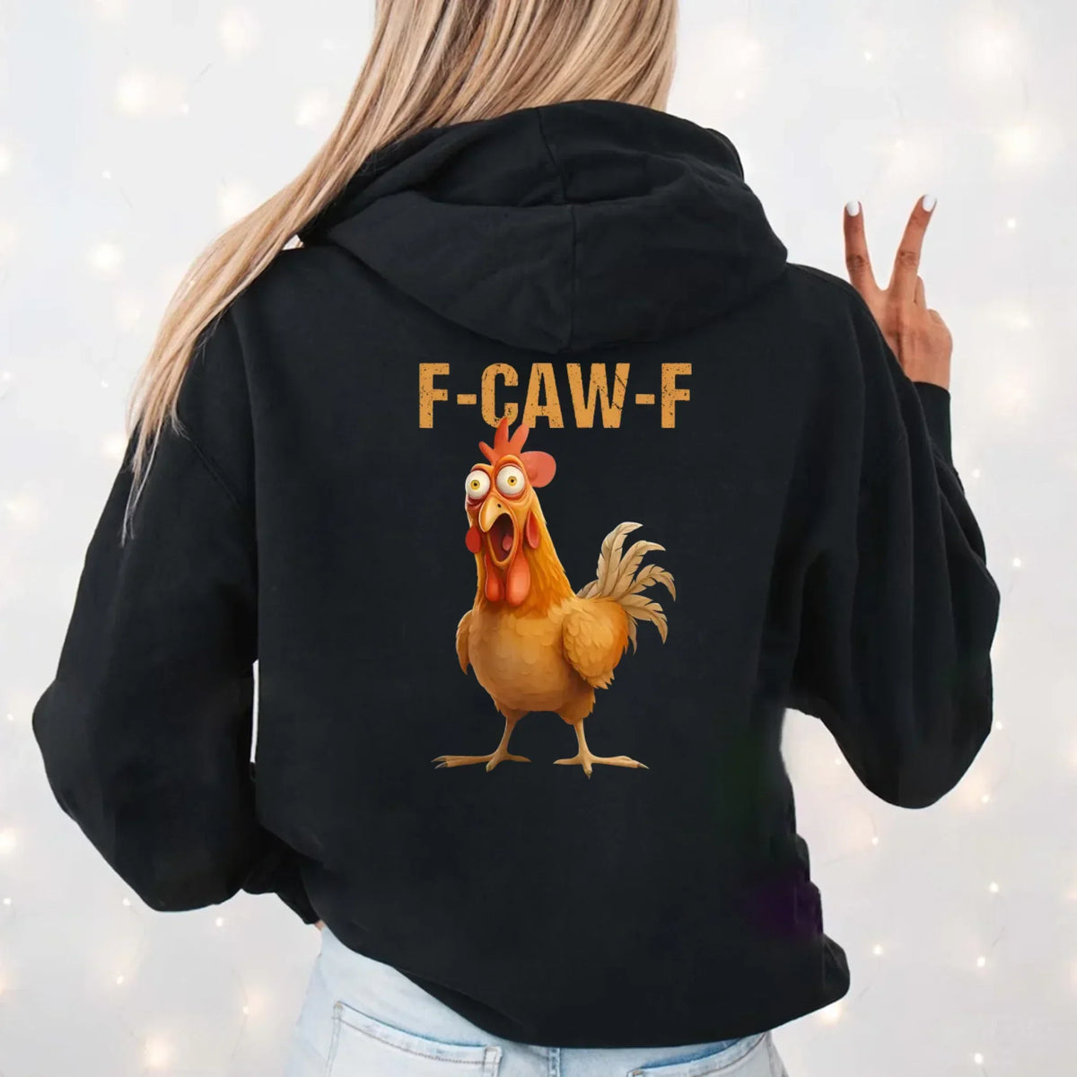 Funny F-Caw-F Rooster Hoodie