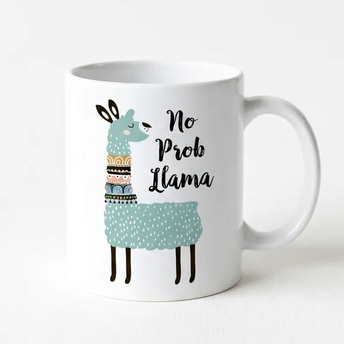 Llama Coffee Mug – Cute Ceramic Cup With Playful Llama Design, Dishwasher Safe