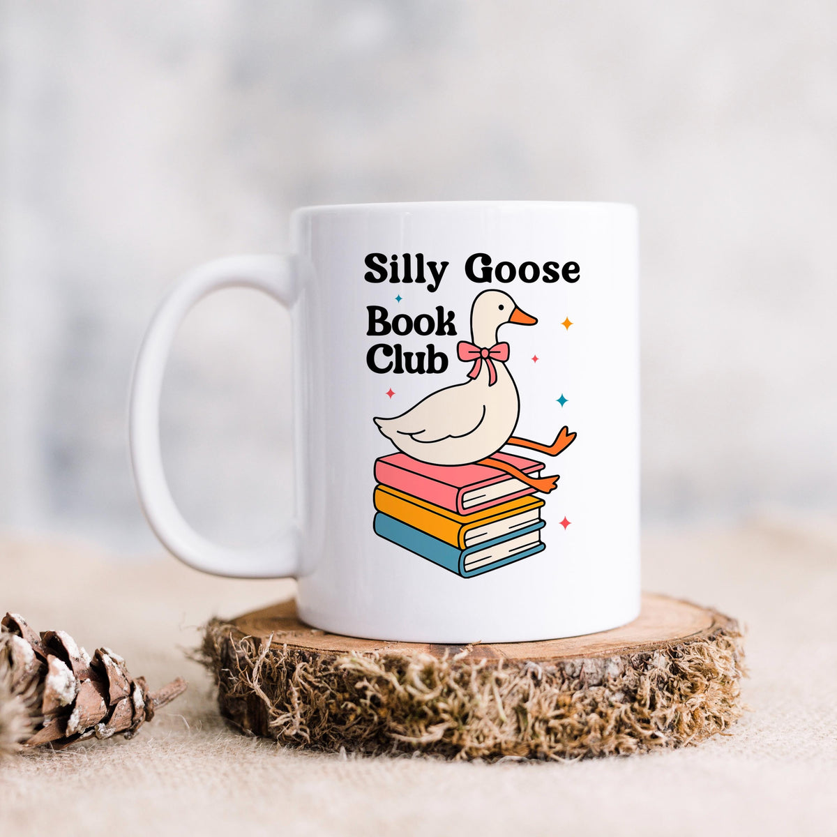 Book Club Mug – Quirky Coffee Cup for Book Lovers | Ceramic, Microwave Safe