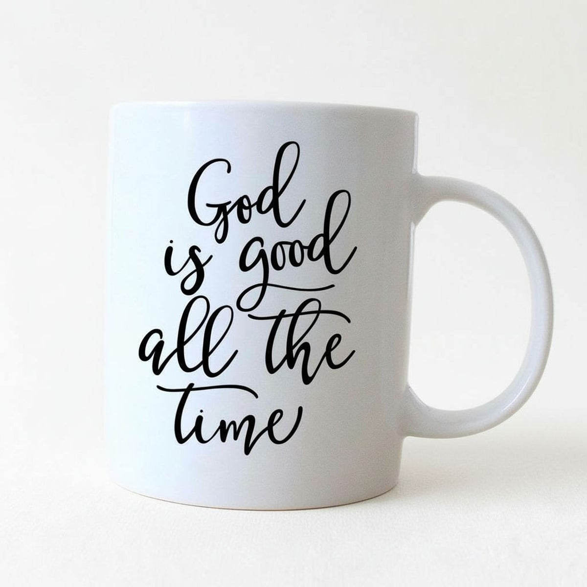 Christian Coffee Mug – God Is Good Mug | Bible Verse Ceramic Cup, Dishwasher Safe