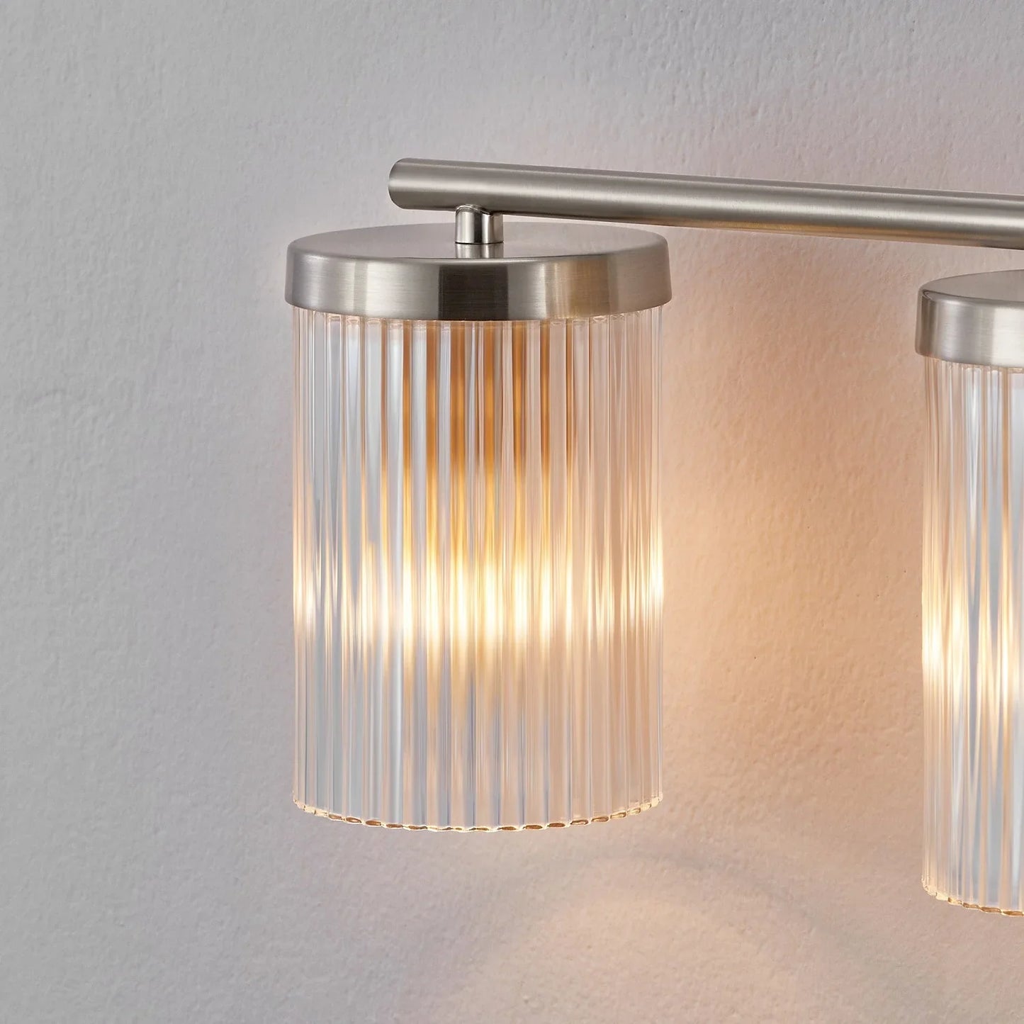Ruee Appliances 3 Light Vanity Bar, Brushed Nickel Finish