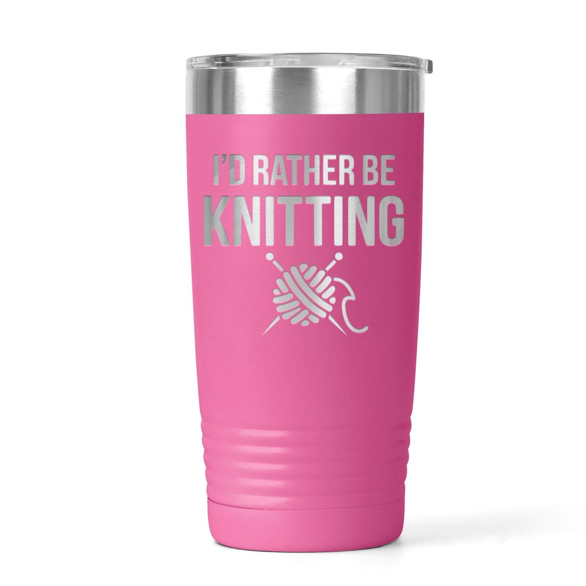Knitting Tumbler | Stainless Steel Cup With Double Wall Insulation - Yarn Lover Gift