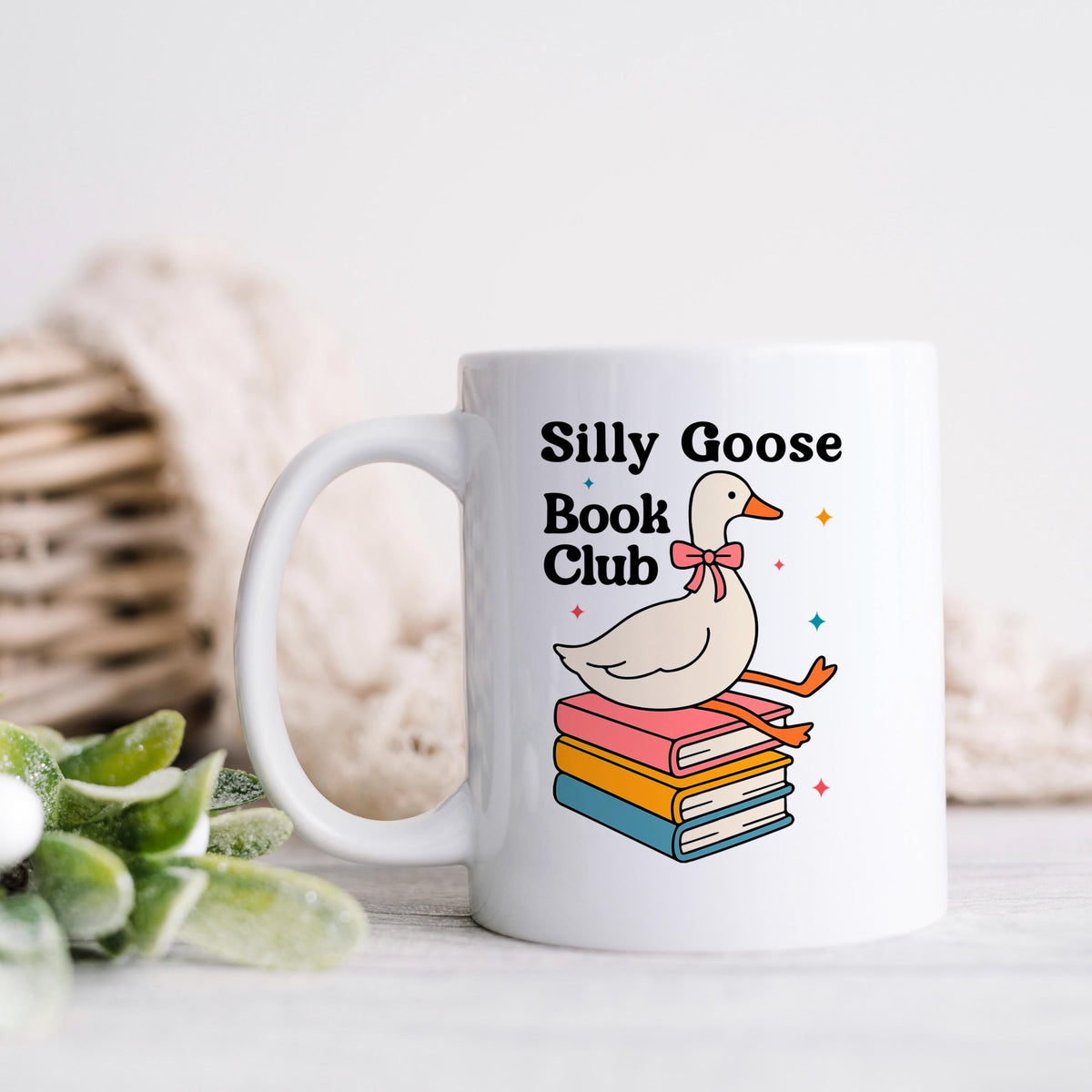 Book Club Mug – Quirky Coffee Cup for Book Lovers | Ceramic, Microwave Safe