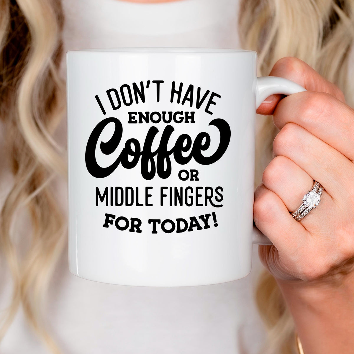 Funny Coffee Mug – Ceramic Mug with Bold Text & Sarcastic Quote for Office